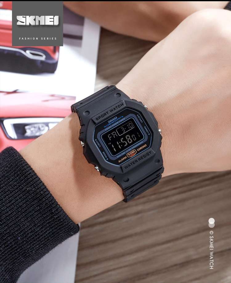 SKMEI Multifunctional Digital Sport Watch Men 2 Time Count Down Mens Wristwatches Fashion Retro Male Watches reloj hombre 1628