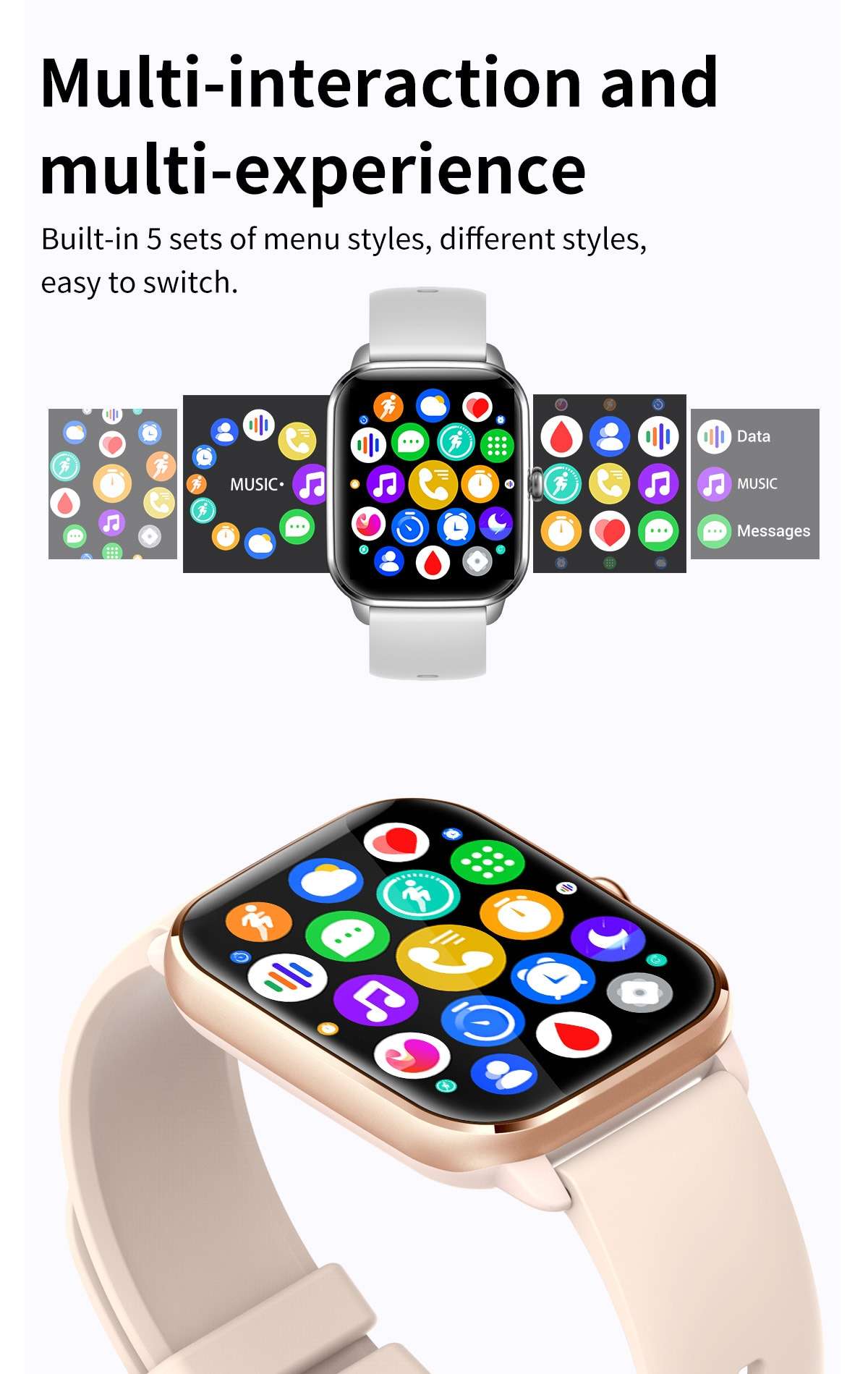 COLMI C61 Smartwatch 1.9 inch Full Screen Bluetooth Calling Heart Rate Sleep Monitor 100+ Sport Models Smart Watch For Men Women COLMI C61 Smartwatch 1.9 inch Full Screen Bluetooth Calling Heart Rate Sleep Monitor 100+ Sport Models Smart Watch For Men Women