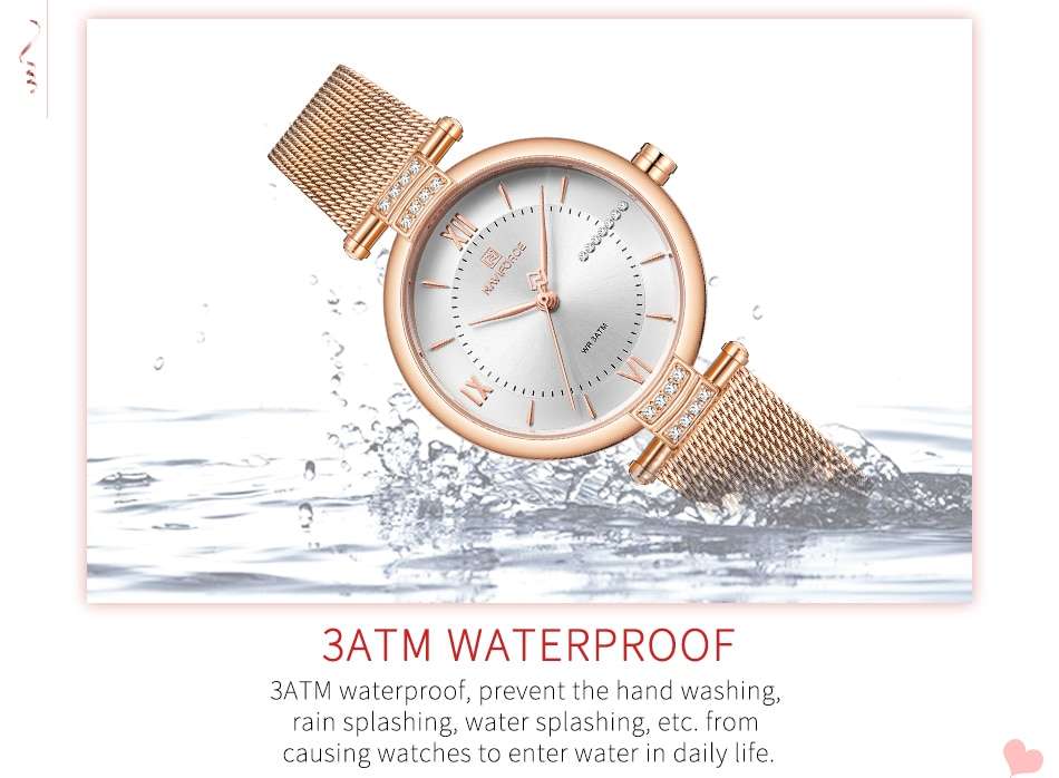 NAVIFORCE Women Watches Luxury Fashion Diamond Ladies Wristwatches Stainless Steel Mesh Strap Female Quartz Watch Girl Relogio NAVIFORCE Women Watches Luxury Fashion Diamond Ladies Wristwatches Stainless Steel Mesh Strap Female Quartz Watch Girl Relogio