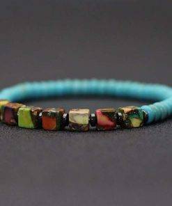 Antique Handmade Colorful Emperor Stone Bracelet Charms Hematite Wooden Mens Braclet For Armband Jewelry Homme Bracelets Bracelets 