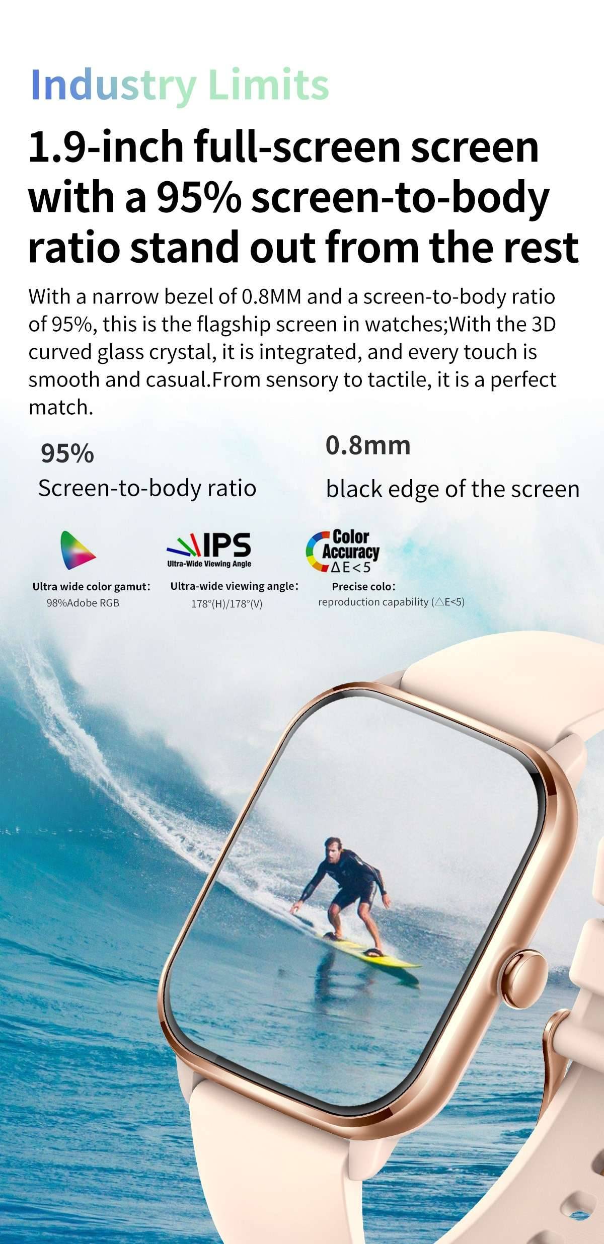 COLMI C61 Smartwatch 1.9 inch Full Screen Bluetooth Calling Heart Rate Sleep Monitor 100+ Sport Models Smart Watch For Men Women COLMI C61 Smartwatch 1.9 inch Full Screen Bluetooth Calling Heart Rate Sleep Monitor 100+ Sport Models Smart Watch For Men Women