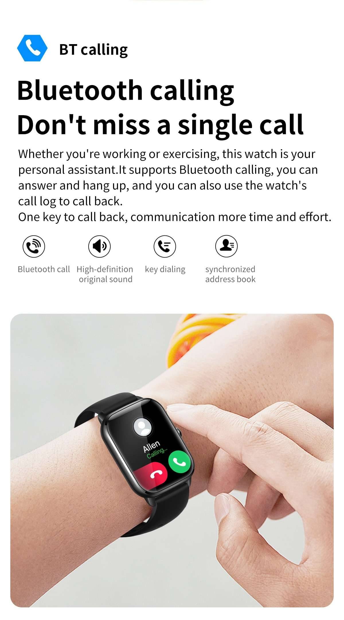 COLMI C61 Smartwatch 1.9 inch Full Screen Bluetooth Calling Heart Rate Sleep Monitor 100+ Sport Models Smart Watch For Men Women COLMI C61 Smartwatch 1.9 inch Full Screen Bluetooth Calling Heart Rate Sleep Monitor 100+ Sport Models Smart Watch For Men Women