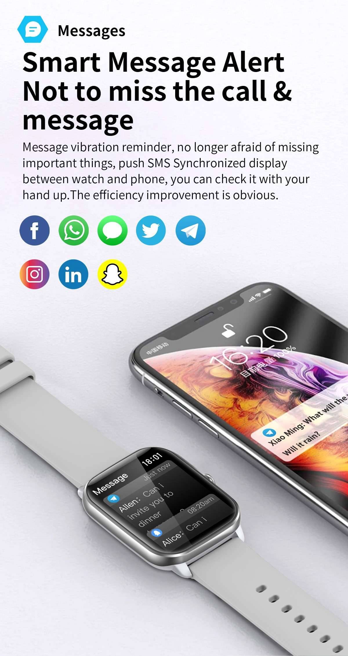 COLMI C61 Smartwatch 1.9 inch Full Screen Bluetooth Calling Heart Rate Sleep Monitor 100+ Sport Models Smart Watch For Men Women COLMI C61 Smartwatch 1.9 inch Full Screen Bluetooth Calling Heart Rate Sleep Monitor 100+ Sport Models Smart Watch For Men Women