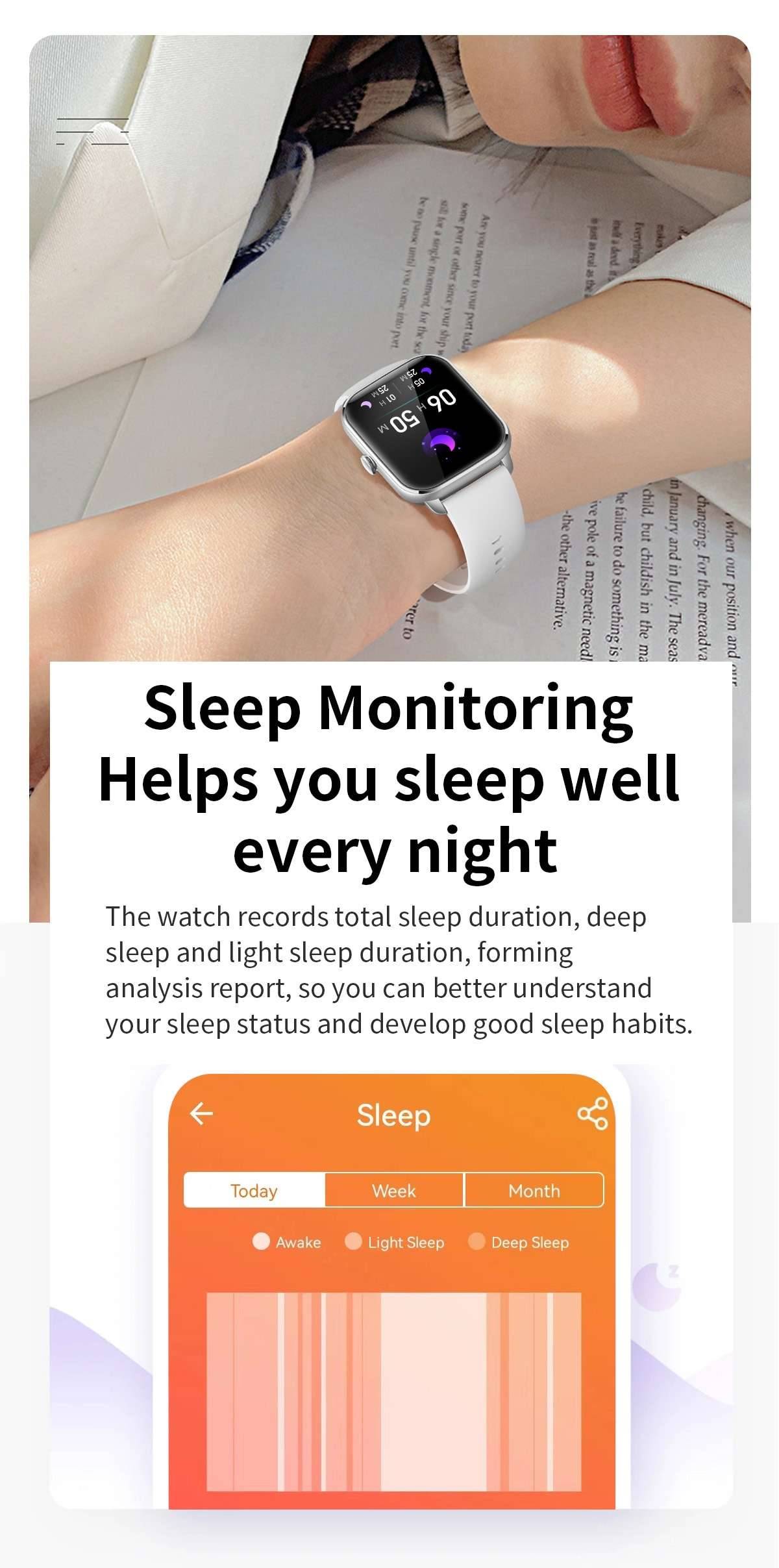 COLMI C61 Smartwatch 1.9 inch Full Screen Bluetooth Calling Heart Rate Sleep Monitor 100+ Sport Models Smart Watch For Men Women COLMI C61 Smartwatch 1.9 inch Full Screen Bluetooth Calling Heart Rate Sleep Monitor 100+ Sport Models Smart Watch For Men Women