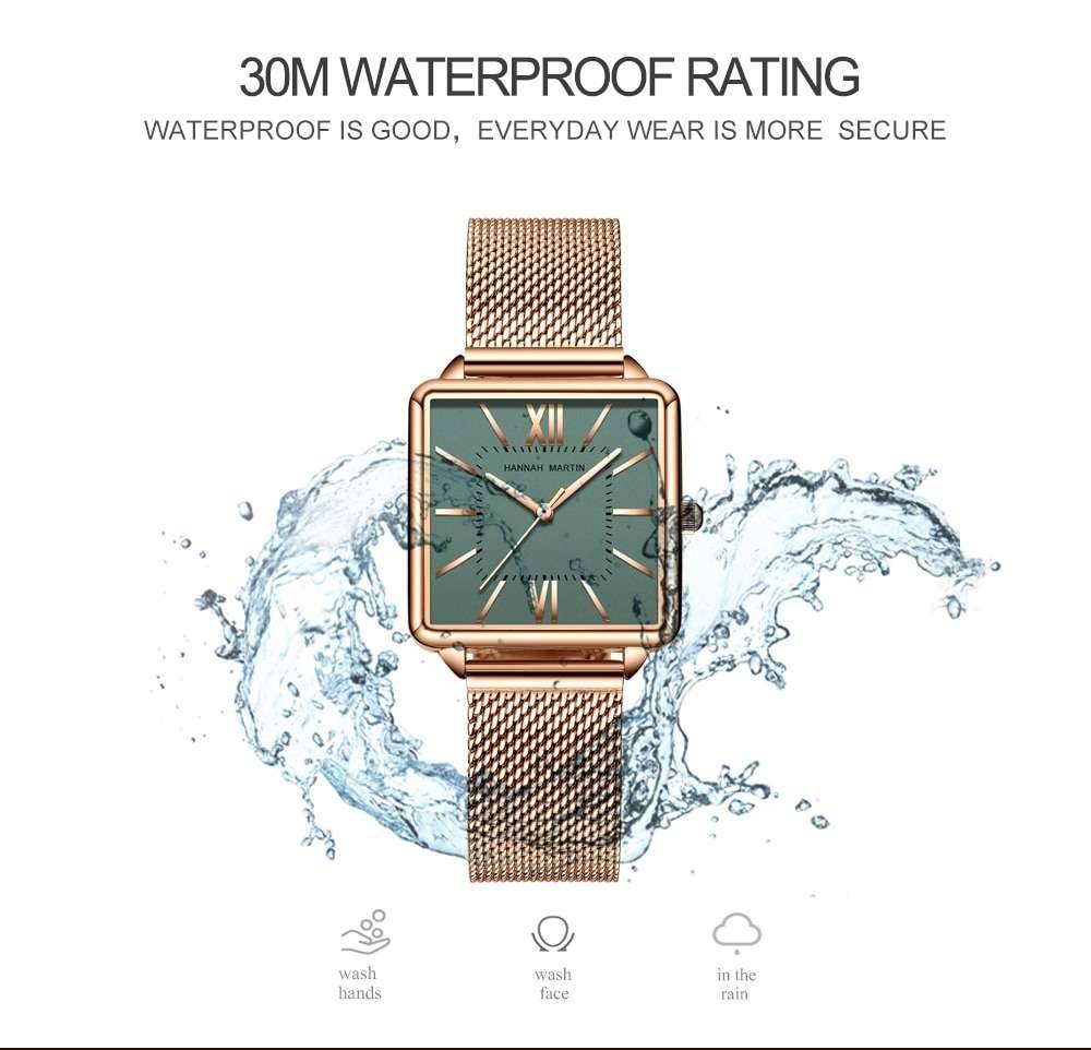 Japan Quartz Movement Green Dial Roman Square Watches Case Stanless Steel Fashion Wristwatch Ladies Rose Gold Watches For Women Japan Quartz Movement Green Dial Roman Square Watches Case Stanless Steel Fashion Wristwatch Ladies Rose Gold Watches For Women