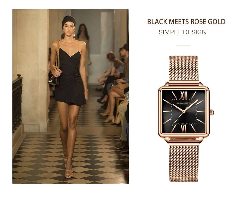 Japan Quartz Movement Green Dial Roman Square Watches Case Stanless Steel Fashion Wristwatch Ladies Rose Gold Watches For Women Japan Quartz Movement Green Dial Roman Square Watches Case Stanless Steel Fashion Wristwatch Ladies Rose Gold Watches For Women