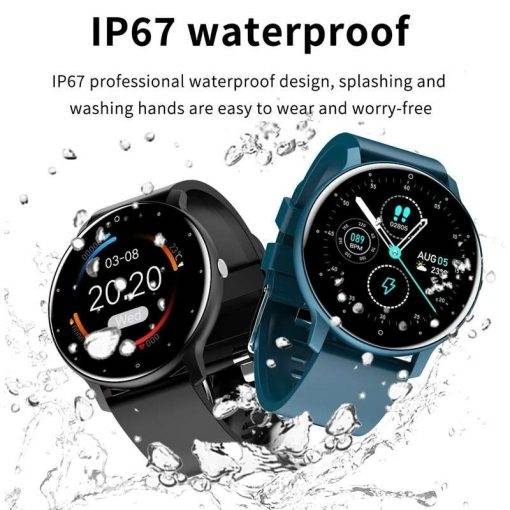 LIGE 2022 New Smart Watch Men Full Touch Screen Sport Fitness Watch IP67 Waterproof Bluetooth For Android ios smartwatch Men+box Sports & Smartwatches Sports & Smartwatches