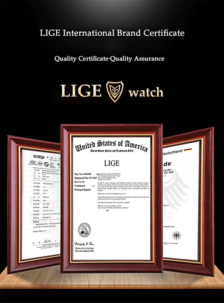 LIGE Men Watch Top Brand Original Sports Quartz Mens Watches Full Steel Waterproof Chronograph Wristwatch Men Relogio Masculino LIGE Men Watch Top Brand Original Sports Quartz Mens Watches Full Steel Waterproof Chronograph Wristwatch Men Relogio Masculino