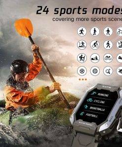 MELANDA 2022 New Smart Watch Men IP68 5ATM Waterproof Outdoor Sports Fitness Tracker Health Monitor Smartwatch for Android IOS Men Sports & Smartwatches 