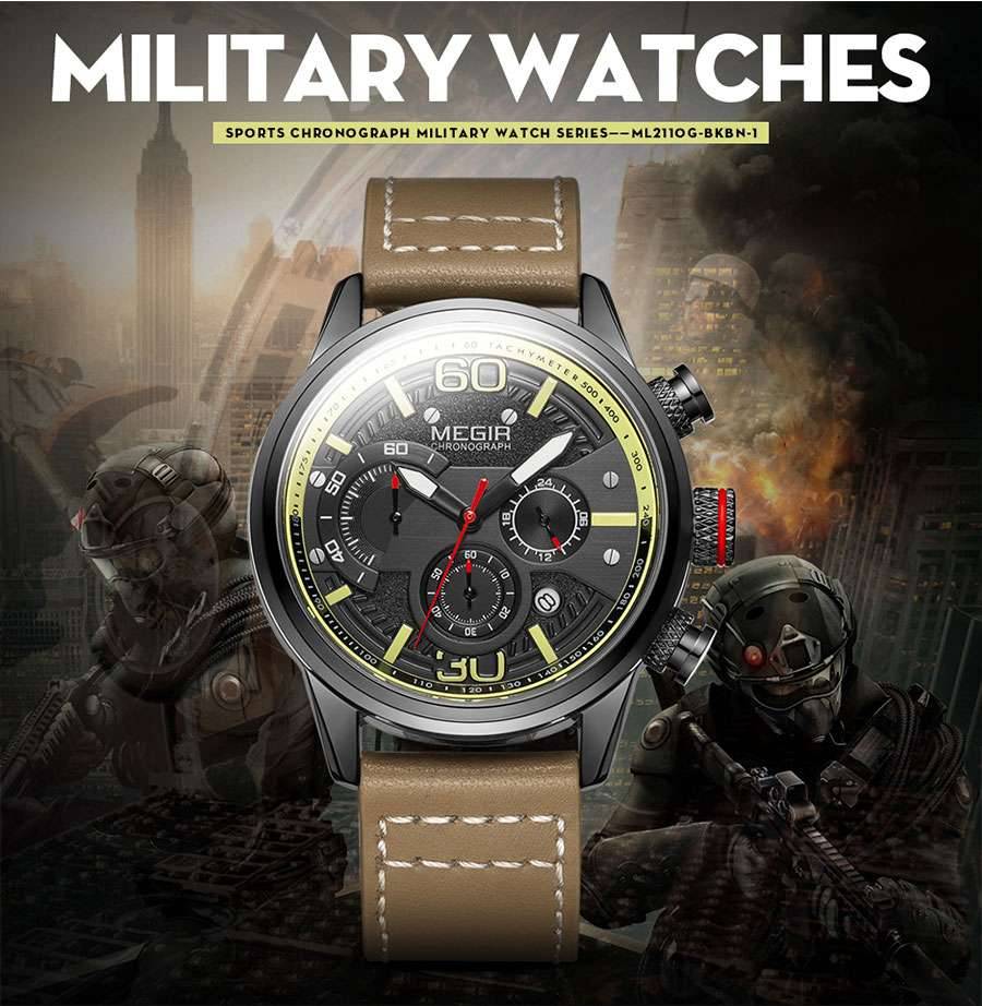 Megir Fashion Mens Watches 2020 Luxury Top Brand Quartz Watch Military Sport Mesh Strap Waterproof Wrist Watches Men Relogios Megir Fashion Mens Watches 2020 Luxury Top Brand Quartz Watch Military Sport Mesh Strap Waterproof Wrist Watches Men Relogios