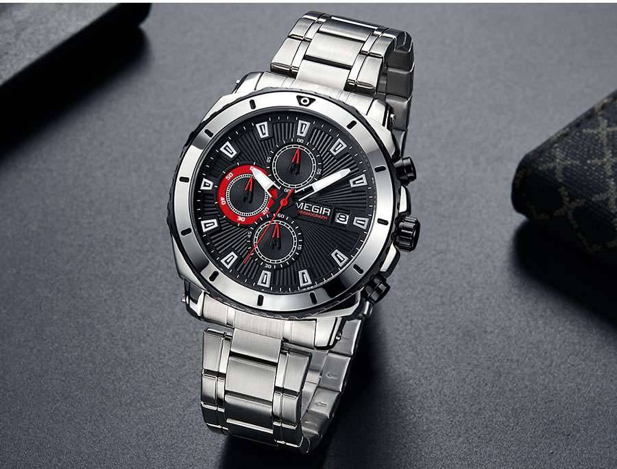 Megir Watches Men 2020 Luxury Mesh Strap Business Quartz Watch for Man Top Brand Waterproof Army Sport Wrist Watches Blue Face Megir Watches Men 2020 Luxury Mesh Strap Business Quartz Watch for Man Top Brand Waterproof Army Sport Wrist Watches Blue Face