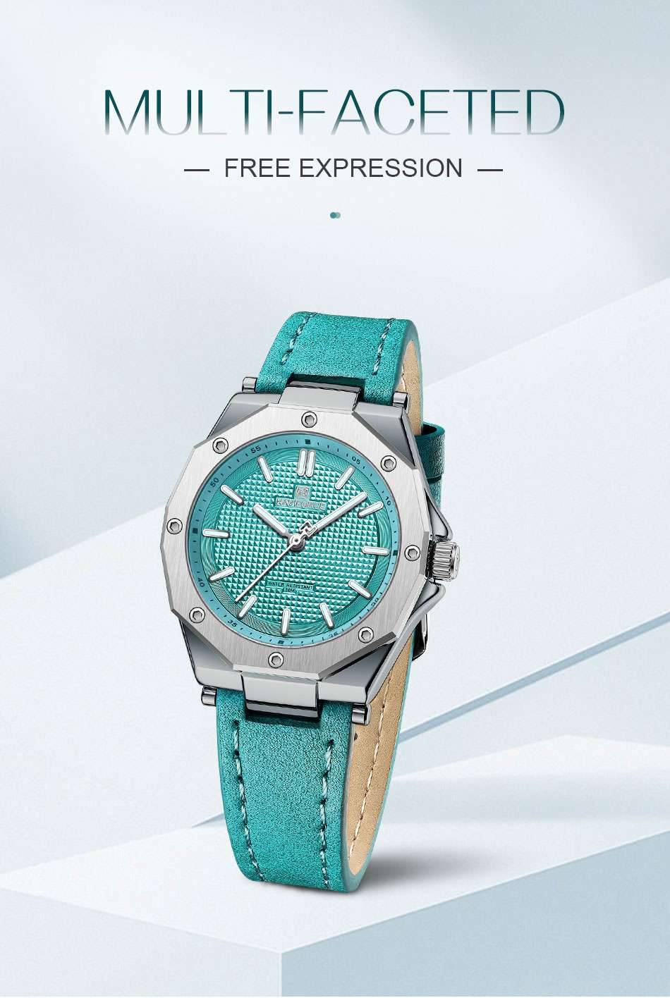 NAVIFORCE Quartz Leather Bracelet Luxury Women Simple Popular Lady Watch Waterproof Women Wathches Female Watch Reloj Mujer NAVIFORCE Quartz Leather Bracelet Luxury Women Simple Popular Lady Watch Waterproof Women Wathches Female Watch Reloj Mujer