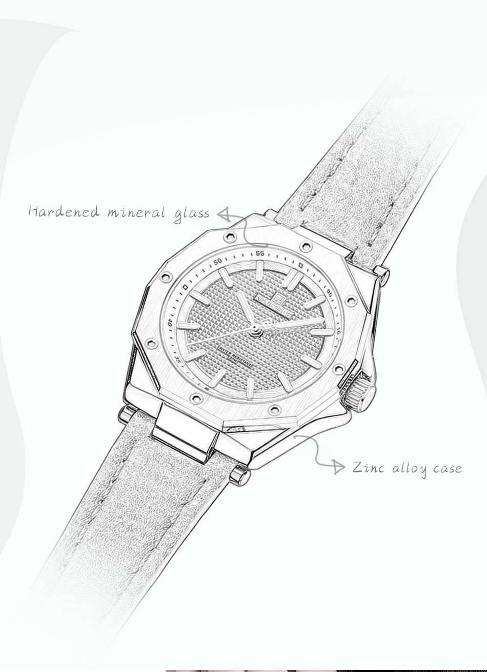 NAVIFORCE Quartz Leather Bracelet Luxury Women Simple Popular Lady Watch Waterproof Women Wathches Female Watch Reloj Mujer NAVIFORCE Quartz Leather Bracelet Luxury Women Simple Popular Lady Watch Waterproof Women Wathches Female Watch Reloj Mujer
