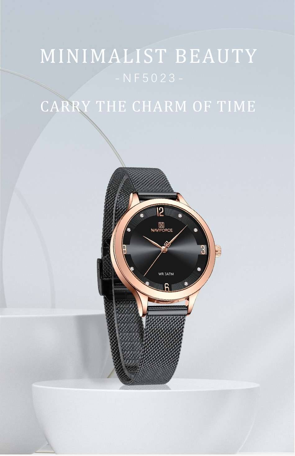 NAVIFORCE Top Brand Women Watch Luxury Fashion Quartz Watches for Women Brief Dail Elegant Waterproof Wristwatch Gift for Female NAVIFORCE Top Brand Women Watch Luxury Fashion Quartz Watches for Women Brief Dail Elegant Waterproof Wristwatch Gift for Female