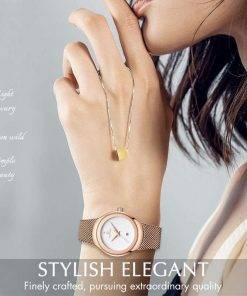 NAVIFORCE Watch Women Fashion Dress Quartz Watches Lady Stainless Steel Waterproof Wristwatch Simple Girl Clock Relogio Feminino Women Quartz Watches 