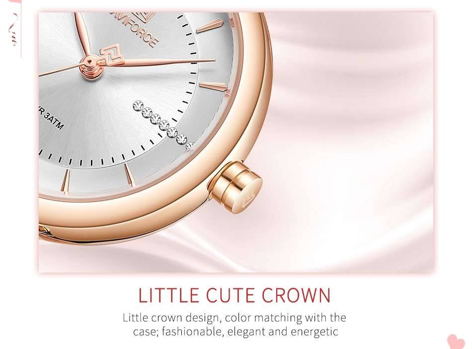 NAVIFORCE Women Watches Luxury Fashion Diamond Ladies Wristwatches Stainless Steel Mesh Strap Female Quartz Watch Girl Relogio NAVIFORCE Women Watches Luxury Fashion Diamond Ladies Wristwatches Stainless Steel Mesh Strap Female Quartz Watch Girl Relogio