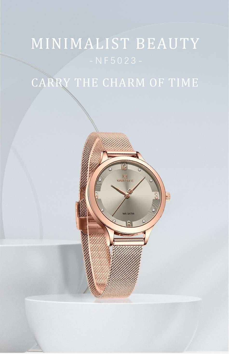 NAVIFORCE Women Watches New Fashion Luxury Brand Women's Watch Stainless Strap Quartz Wrist Watch For Female Relogio Feminino NAVIFORCE Women Watches New Fashion Luxury Brand Women's Watch Stainless Strap Quartz Wrist Watch For Female Relogio Feminino