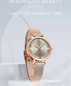NAVIFORCE Women Watches New Fashion Luxury Brand Women's Watch Stainless Strap Quartz Wrist Watch For Female Relogio Feminino Women Quartz Watches