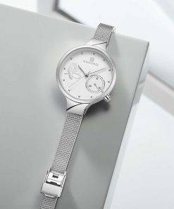 NAVIFORCE Women Watches Top Luxury Brand Fashion Steel Quartz Watch Ladies Waterproof Flower Girl Clock relogio feminino Women Quartz Watches