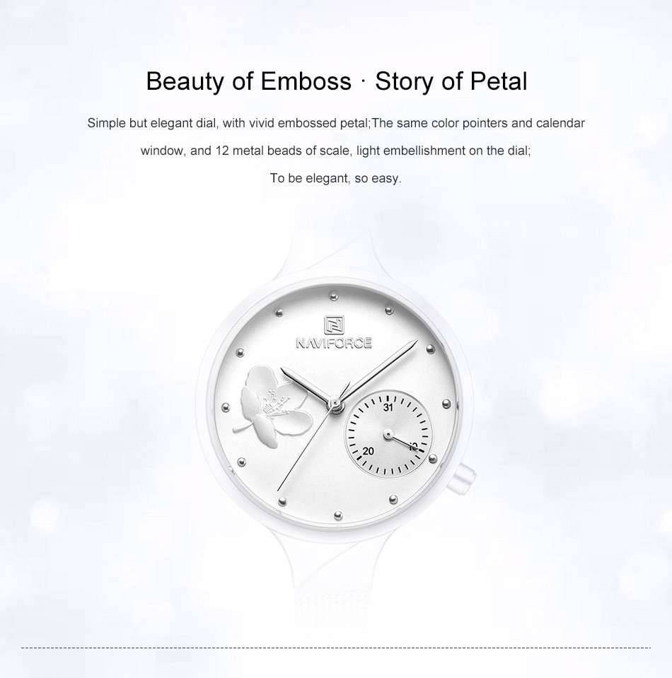 NAVIFORCE Women Watches Top Luxury Brand Fashion Steel Quartz Watch Ladies Waterproof Flower Girl Clock relogio feminino NAVIFORCE Women Watches Top Luxury Brand Fashion Steel Quartz Watch Ladies Waterproof Flower Girl Clock relogio feminino