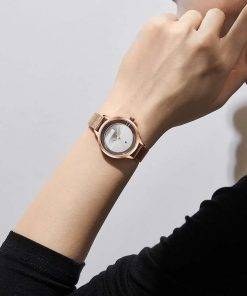 New NAVIFORCE Creative Simple Quartz Watch Women's Steel Mesh Dress Watches Girl Clock Ladies Bracelet Watch Relogios Feminino Women Quartz Watches 