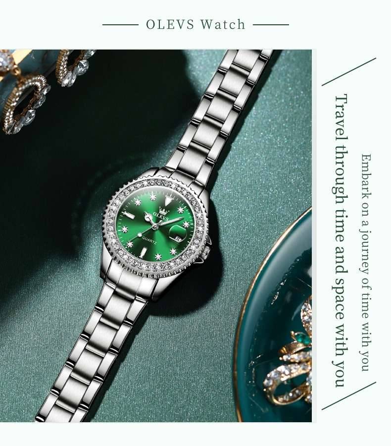 OLEVS Women's Watches Top Brand Original Quartz Ladies Watch Luxury Bezel Diamond Wristwatch Waterproof Enlarge Date New Arrival OLEVS Women's Watches Top Brand Original Quartz Ladies Watch Luxury Bezel Diamond Wristwatch Waterproof Enlarge Date New Arrival
