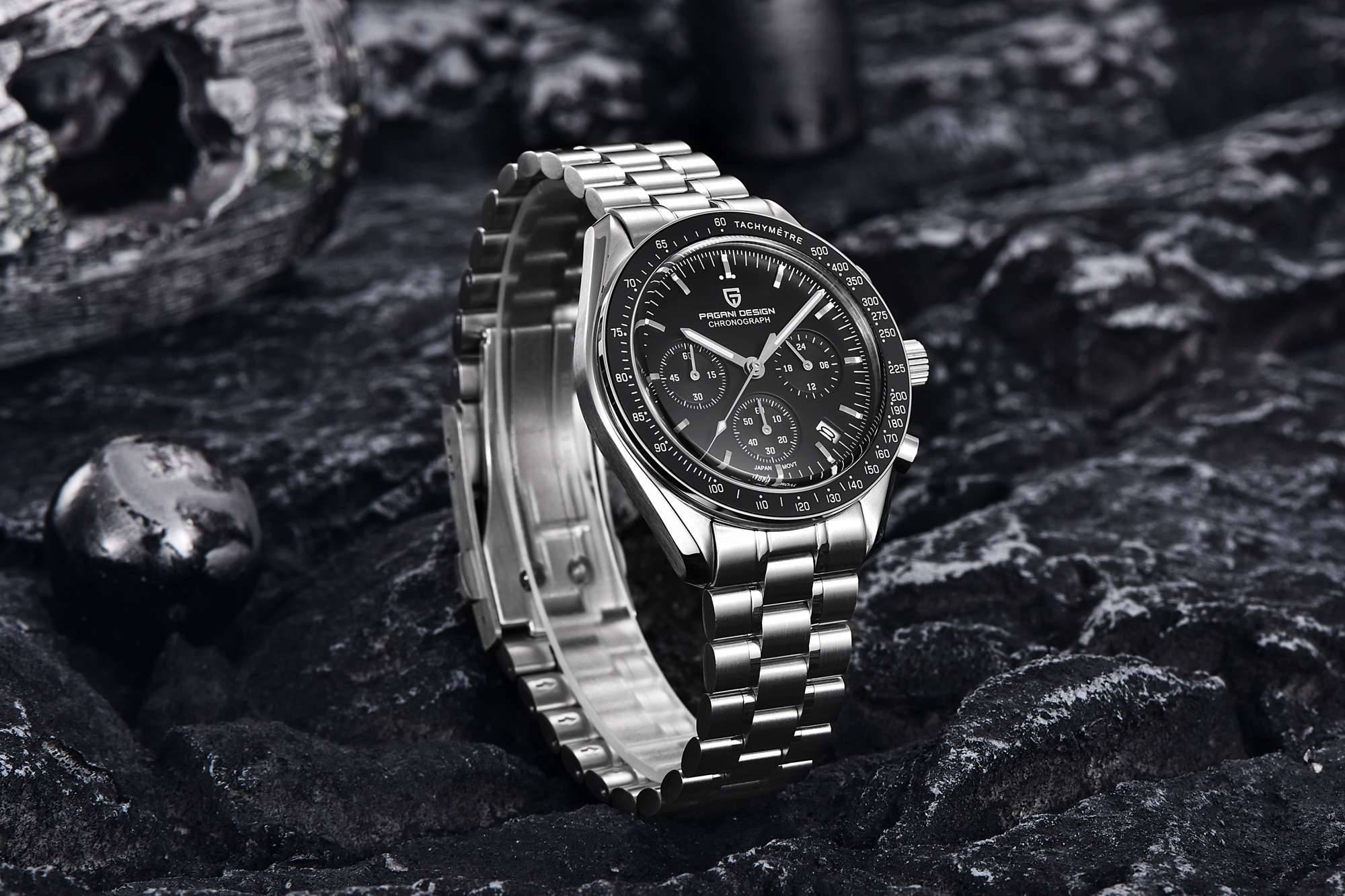 PAGANI DESIGN Chronograph Top Brand Luxury Moon Gold Quartz Watch for men 2022 New Automatic Date Wrist Watch Waterproof Clock