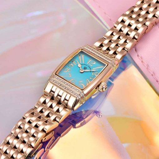 PAGANI DESIGN New 22mm Women Quartz Watches Luxury Sapphire Glass Leisure Watch 50M Waterproof Stainless steel Watch for Women Women Quartz Watches