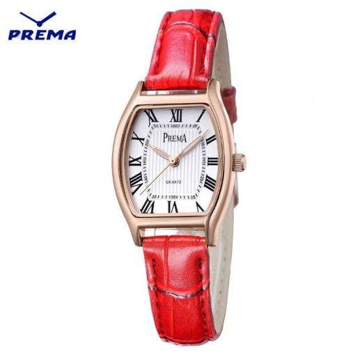 PREMA Women Watches Ladies Brand Fashion Wristwatch Female Casual Quartz Leather Clock 2021 Dropshipping Women Quartz Watches
