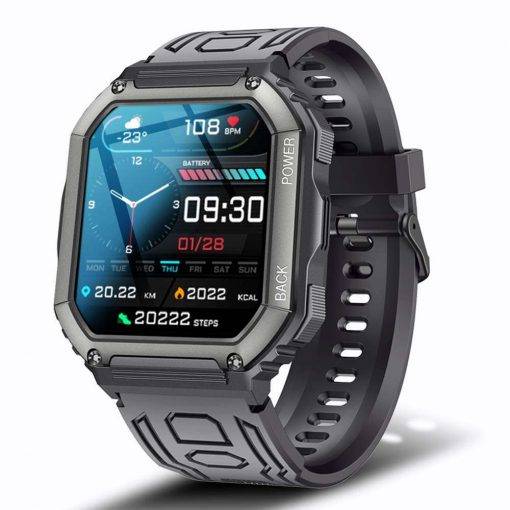SENBONO 2022 New Smart Watch Men Big Battery Music Play Fitness Tracker Bluetooth Dial Call Sport Smartwatch Men for IOS Android Men Sports & Smartwatches