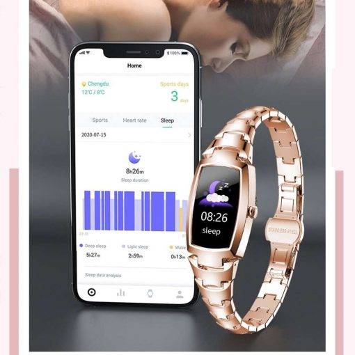 Smart Watch for Women Fashion Dress Watch Lady Fitness Tracker Weather Display Bluetooth Call Smartwatch For Android IOS H8PRO Sports & Smartwatches Women