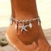Vintage Anklets for Women Starfish Shell Pendant Anklet Summer Beach Foot Ankle Bohemian Anklet Bracelet On Leg Jewelry Women Anklets