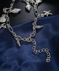 Vintage Anklets for Women Starfish Shell Pendant Anklet Summer Beach Foot Ankle Bohemian Anklet Bracelet On Leg Jewelry Women Anklets 