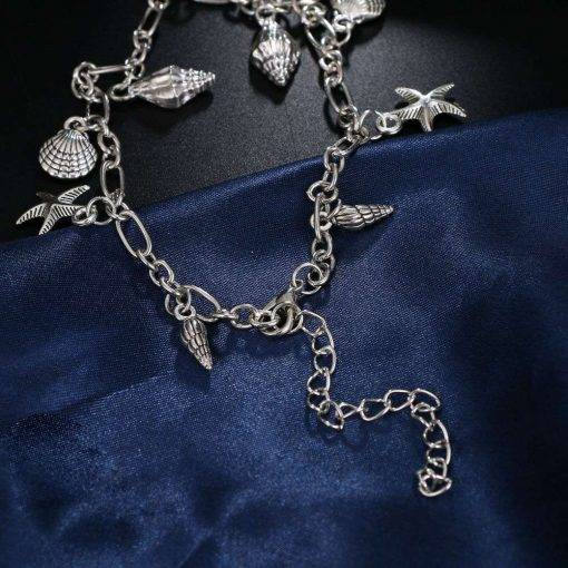 Vintage Anklets for Women Starfish Shell Pendant Anklet Summer Beach Foot Ankle Bohemian Anklet Bracelet On Leg Jewelry Women Anklets