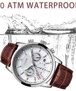 Watches Mens 2022 LIGE Top Brand Luxury Casual Leather Quartz Men's Watch Business Clock Male Sport Waterproof Date Chronograph Men Quartz Watches 