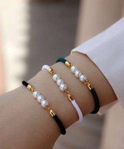 2022 New Fashion Round Bead Women Bracelet Trendy Multicolor Adjustable Rope Charm Bracelet For Women Jewelry Gift Women Bracelets 