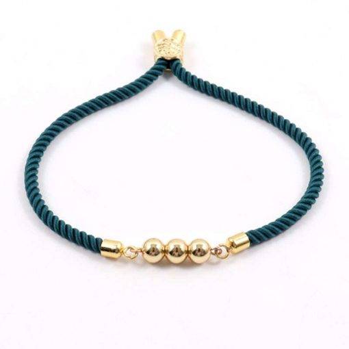 2022 New Fashion Round Bead Women Bracelet Trendy Multicolor Adjustable Rope Charm Bracelet For Women Jewelry Gift Women Bracelets