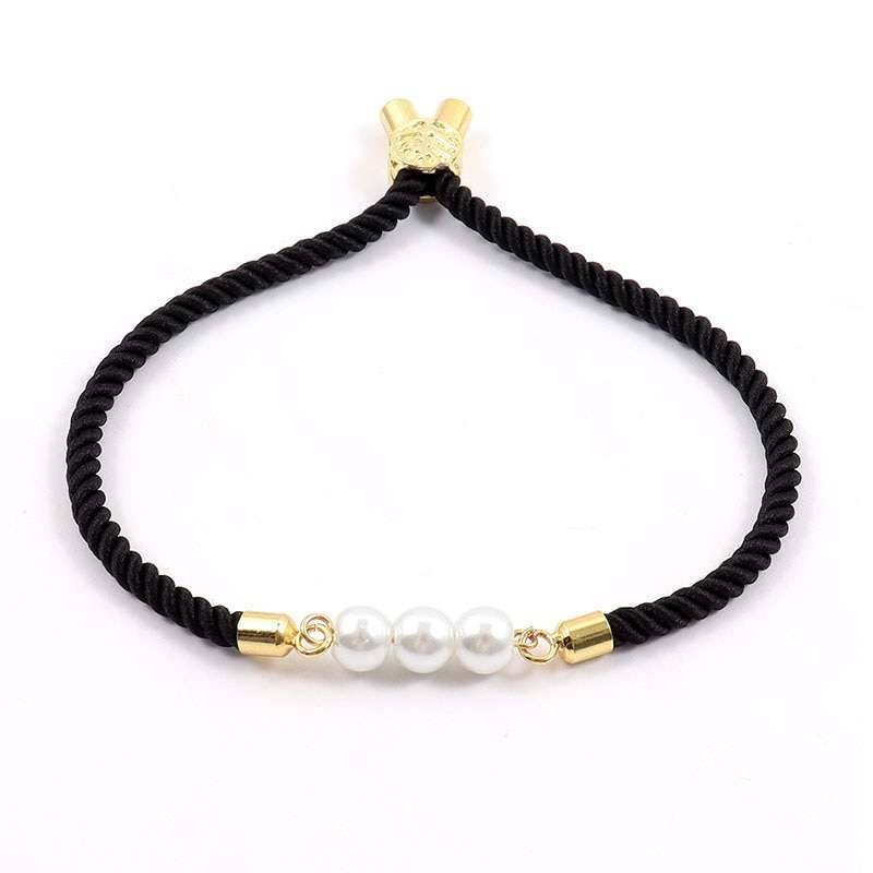 2022 New Fashion Round Bead Women Bracelet Trendy Multicolor Adjustable Rope Charm Bracelet For Women Jewelry Gift