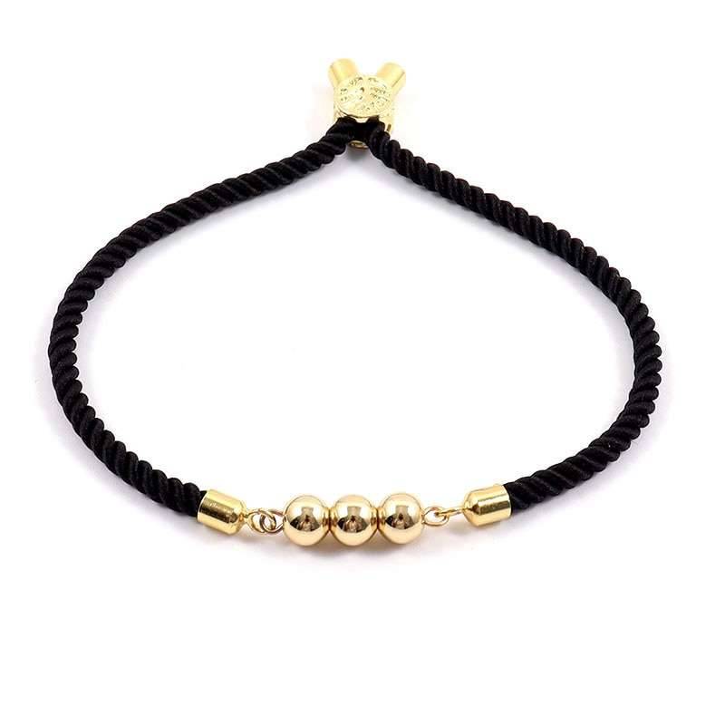 2022 New Fashion Round Bead Women Bracelet Trendy Multicolor Adjustable Rope Charm Bracelet For Women Jewelry Gift