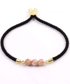 2022 New Fashion Round Bead Women Bracelet Trendy Multicolor Adjustable Rope Charm Bracelet For Women Jewelry Gift Women Bracelets 