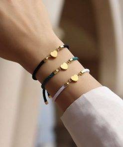 2023 Classic Heart Women Bracelet Fashion Romantic Handmade Adjustable 3mm Multicolor Milan Rope Bracelet For Women Jewelry Gift Women Bracelets