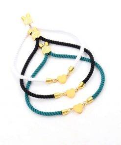 2023 Classic Heart Women Bracelet Fashion Romantic Handmade Adjustable 3mm Multicolor Milan Rope Bracelet For Women Jewelry Gift Women Bracelets 