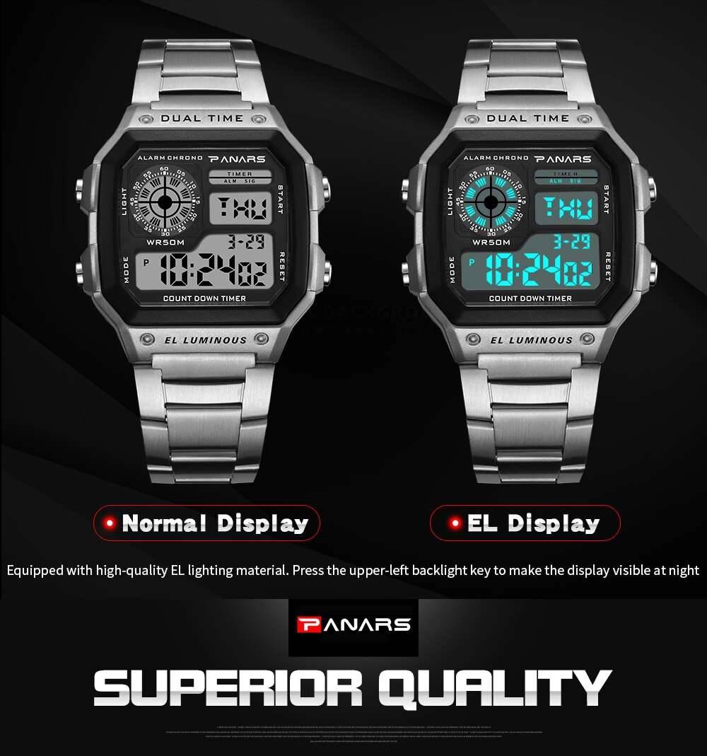 SYNOKE Men's Sports Watches Business Stainless Steel Digital Watch Men Military Wristwatch 5ATM Waterproof montre sport homme SYNOKE Men's Sports Watches Business Stainless Steel Digital Watch Men Military Wristwatch 5ATM Waterproof montre sport homme