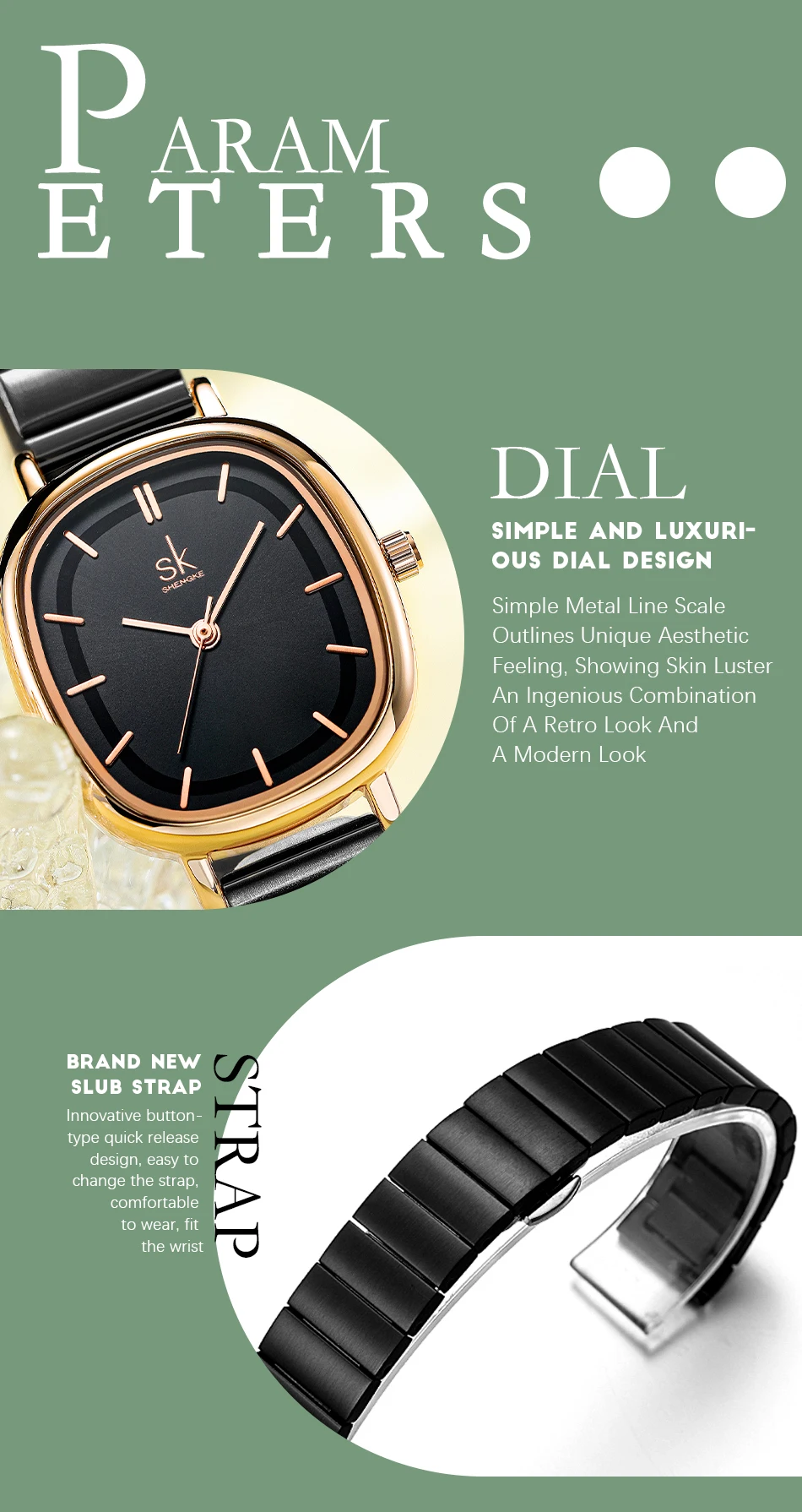 Shengke Relogio Feminino Women's Watches Fashion Black Top Luxury Ladies Quartz Wristwatches Elegant Woman's Clock SK New Design