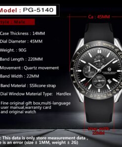 PAGANI DESIGN （Pagrne） New Men Quartz Watch Rubber Belt Men’s Luxury Watch Fashion Casual Sports Male Clock Relogio Maasculino Men Quartz Watches