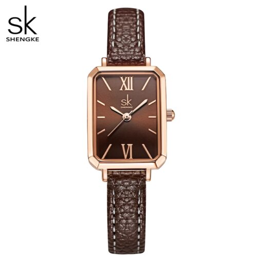 Shengke Fashion Brand Woman Watches Orginal Design Laides Quartz Wristwatches Elegant Women’s Clock Luxury SK Relogio Feminino Women Quartz Watches