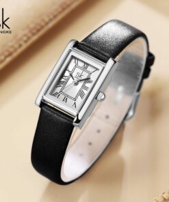 Shengke High Qualit Ladies Watch Top Brand Luxury Fashion Business Rectangle Waterproof Quartz Woman Quartz Watches Gifts Clock Women Quartz Watches 