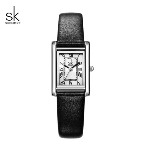 Shengke High Qualit Ladies Watch Top Brand Luxury Fashion Business Rectangle Waterproof Quartz Woman Quartz Watches Gifts Clock Women Quartz Watches