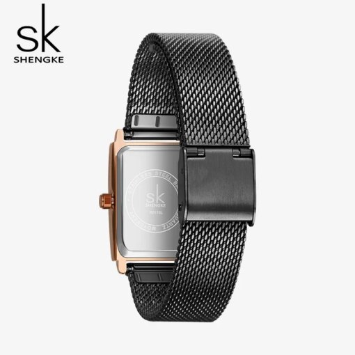 Shengke Women Watches Fashion Geneva Design Ladies Watch Luxury Brand Rectangle Quartz Wristwatches Luxury Gifts For Women Clock Women Quartz Watches
