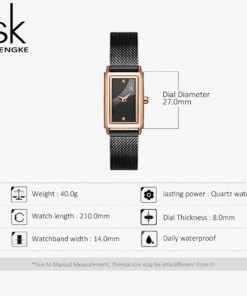 Shengke Women Watches Fashion Geneva Design Ladies Watch Luxury Brand Rectangle Quartz Wristwatches Luxury Gifts For Women Clock Women Quartz Watches 